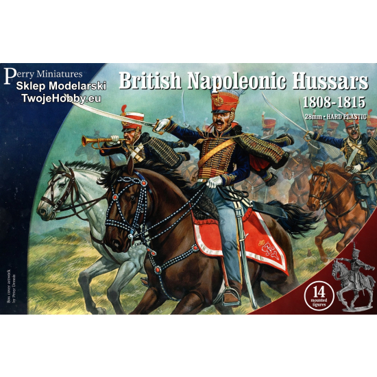 BH80 Napoleonic British Hussars 1808–1815 – Huzarzy Brytyjscy (14 figurek konnych)